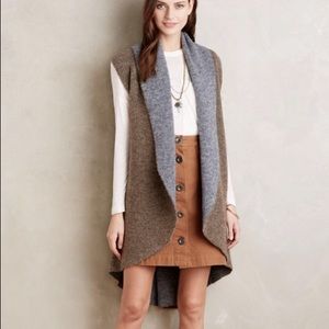 Anthropologie Shawled Avalee Vest by Moth